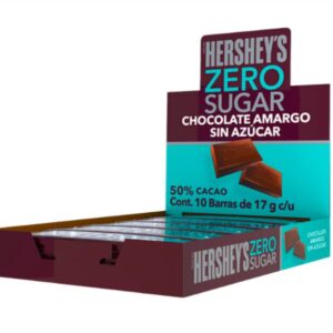 Hersheys Chocolate Amargo ZERO 10 piezas